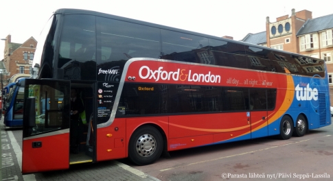 Lontoo-Oxford-matka sujuu mukavasti bussilla.