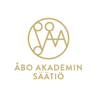 Åbo Akademin säätiön logo; kullanvärinen.